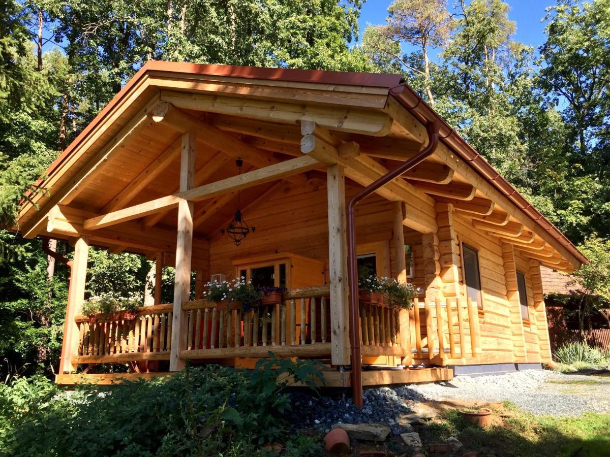 Blockhaus Chalet Mit Beheizbarem Badefass Und Infrarotsauna Auf Der Terrasse Oberschützen Esterno foto